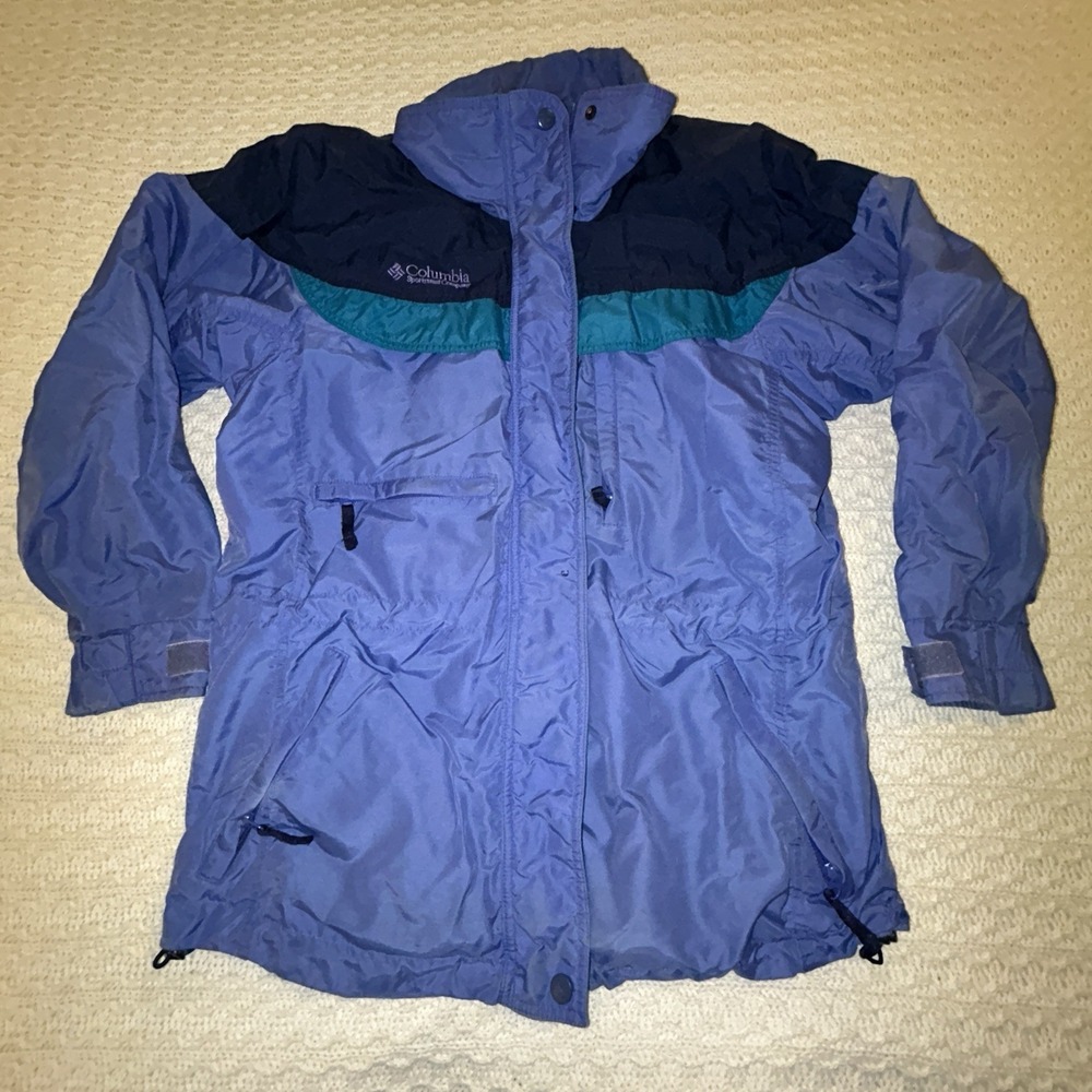Vintage 90s Columbia Women's Medium Winter Jacket Worn Distressed